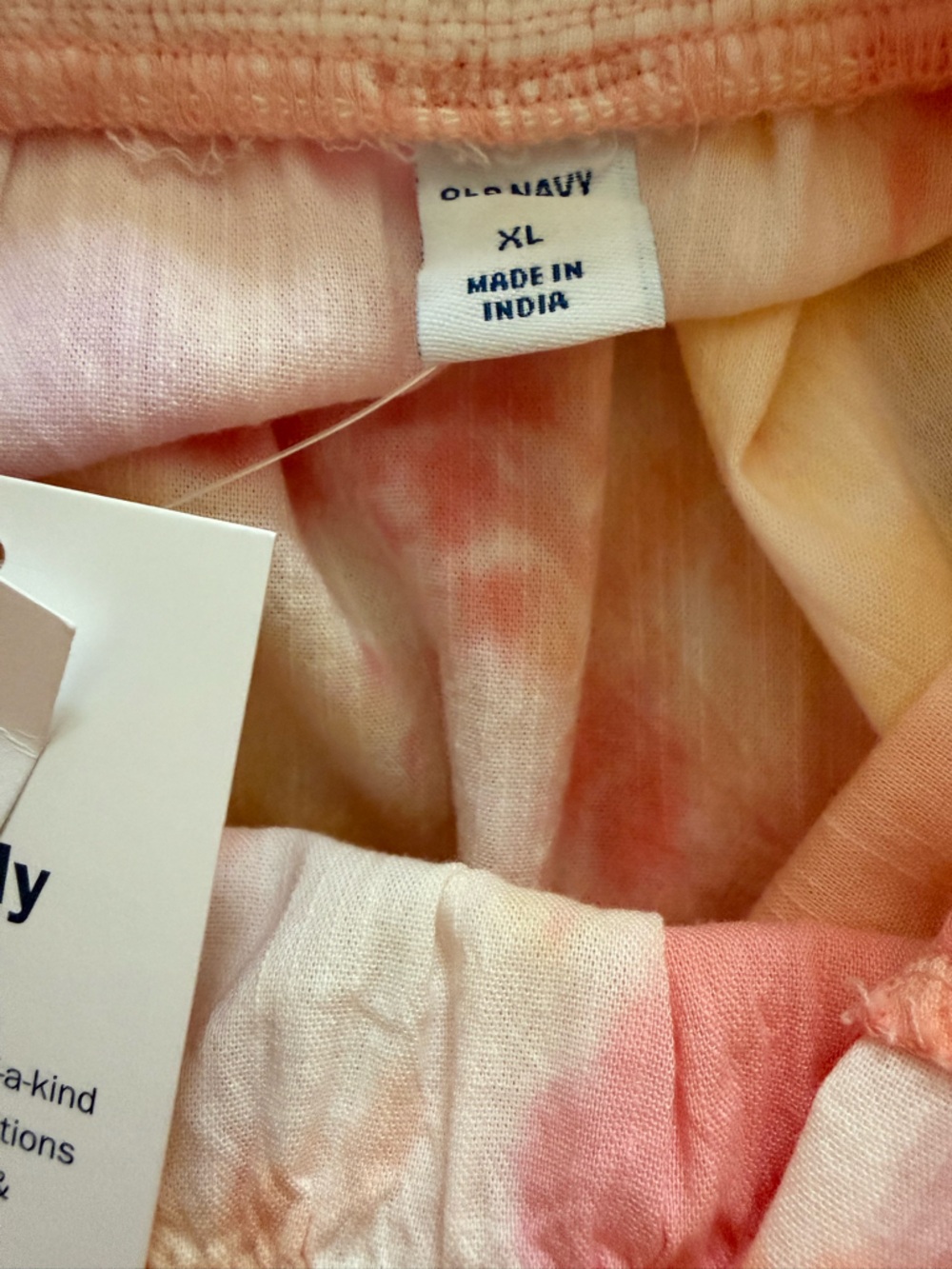 Brand New Old Navy Tie-Dye Tiered Maxi Sundress - Pink/Peach/Yellow - Picture 8 of 10